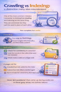 Crawling vs indexing
