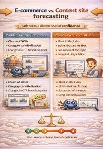 E-commerce vs. Content site forecasting