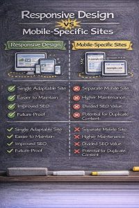 Responsive Design vs Mobile-Specific Sites